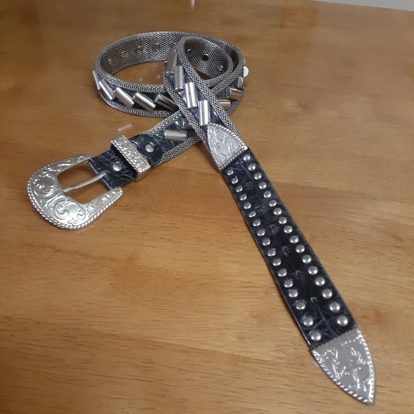 Other - Fabulous silver & black  BELT